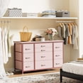 thumbnail image 2 of NEILA 10-Drawer Pink Wide Storage Dresser - Stylish 55-Inch TV Stand with Integrated Power Outlet and Durable Metal Frame for Bedroom and Living Room, 2 of 8