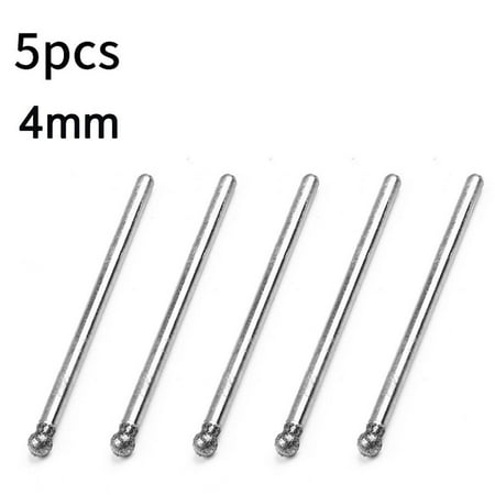 

5pcs 0.5mm-8mm Diamond Round Burr Drill Bit Cutting Grinding for Rotary Tool