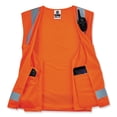 thumbnail image 2 of GloWear 8249Z-S Single Size Class 2 Economy Surveyors Zipper Vest, Polyester, X-Small, Orange, Ships in 1-3 Business Days | Bundle of 10 Each, 2 of 10