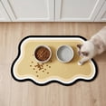 thumbnail image 5 of Pet Feeding Mat 23.6"x15.7", Quick Dry & Absorbent Pet Mat for Water Bowl, Anti Scratch Cat Mats for Feeding Stations, Large Cat Dog Food Bowl Mat for Indoor & Outdoor Use (Yellow), 5 of 7