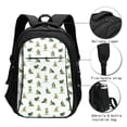 thumbnail image 3 of Daiia Cute Avocado Yoga Pattern USB Charging Backpack for Men and Women, Anti-Theft Backpack,Travel Backpack,School Backpack,College Backpack,Laptop Backpack, 3 of 7