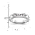thumbnail image 7 of USA - 14k White Gold AA Diamond Square Men's Band, 7 of 7