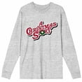 thumbnail image 2 of A Christmas Story Logo Men's Heather Grey Long Sleeve Shirt-M, 2 of 3