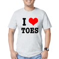 thumbnail image 1 of CafePress - I Heart (Love) Toes Fitted T Shirt - Fitted T-Shirt, Vintage Fit Soft Cotton Tee, 1 of 1