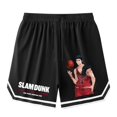 thumbnail image 1 of Pantalones cortos de Anime Slam Dunk para hombre, pantalón corto informal de gran tamaño, baloncesto, SHOHOKU, Sakuragi, Hanamichi, Fitness, suelto, cinco puntos, 1 of 4