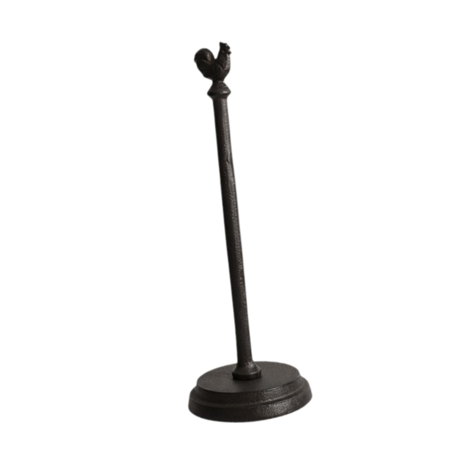 Fiocias European Retro Paper Towel Holder Stable Iron Tissue Stand Organizer for Kitchen