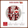 thumbnail image 2 of Rateoe Buffalo Plaid Love And Gnome Pattern Christmas Tree Skirt with Ties , Christmas Tree Decorations, Farmhouse Christmas Decor Xmas Holiday Decorations-48", 2 of 6