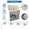 thumbnail image 6 of Navy Blue Coastal Table Runner 70 Inches, Shell Starfish Coral Nautical Beige Ocean Bed Runner Dresser Scarves Tabletop for Indoor Outdoor Parties/Ceremony/Banquet, 13" x 70", 6 of 9