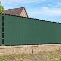 SuperDeal 50ft x 6ft HDPE Privacy Fence Screen Backyard Sunshade Net Windscreen Dark Green