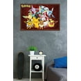 thumbnail image 2 of Pokémon - Favorites Wall Poster, 22.375" x 34", Framed, 2 of 2