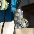 thumbnail image 4 of Gobelet 20oz avec Couvercle et Paille en Acier Inoxydable Isolé sous Vide pour Eau Café, Double Paroi, Réutilisable pour Boissons Chaudes, 4 of 6