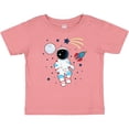 thumbnail image 3 of Inktastic Astronaut the Moon Spaceship and Shooting Star for Light Colors Boys or Girls Baby T-Shirt, 3 of 5