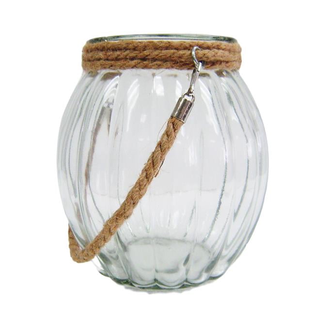 Cheung 15S009 Ribbed Glass Jar with Rope Walmart Canada