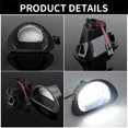 thumbnail image 2 of 2Pcs LED Licence Plate Light White For Peugeot 107 2005-2014, 2 of 5