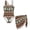 Aztec Horse Cactus American Tribal, variant on Lemon Leaves Print Girls Swimsuit with Adjustable Straps Cut Out One Piece Bathing Suit with Cover Up Skirt, Comfortable Swimwear for Kids Teens, Size 13-14 Years
