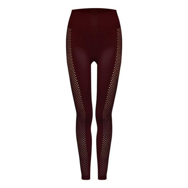 Aayomet Yoga Pants Women's Leggings High Waist Sports Fitness Pants  Seamless Yoga Pants Yoga Pants Petite Length (Red, L) 