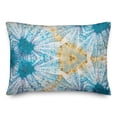 thumbnail image 2 of Creative Products Painted Blue and Yellow Pattern 14x20 Indoor / Outdoor Pillow, 2 of 3