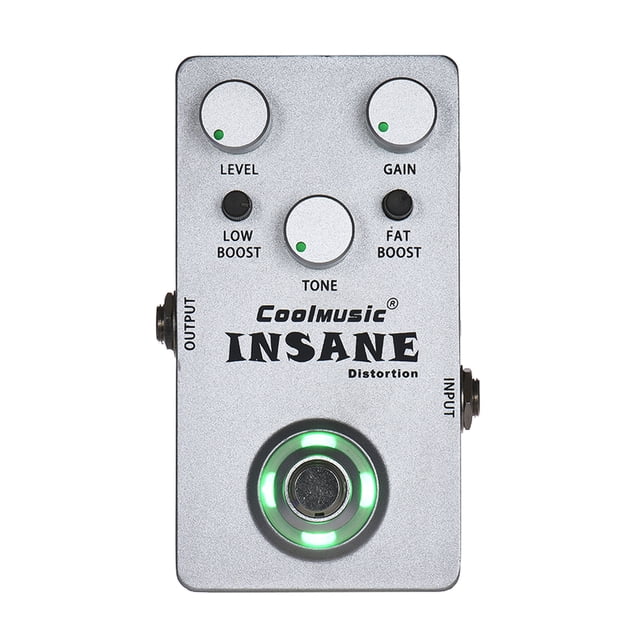 Pedal de efecto Pedal de efecto de distorsión de guitarra eléctrica Coolmusic True Bypass Full Metal Shell COOLMUSIC Pedal de efecto