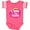 Football Pink and White, variant on Inktastic I Love My Daddy Girls Girls Baby Bodysuit