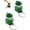 Frog*2, variant on Frog Keychain – Rechargeable Light & Sound Push Button Keychain for Adults (2 Pack)