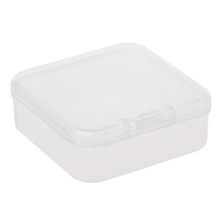 20Pcs Square Mini Clear Plastic Storage Containers Box with Lids