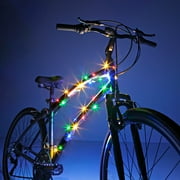 Brightz Cosmic LED Bicycle Accessory Frame Light, Water-Resistant, 1 Count, Width 2 in, Multi-Color