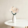 thumbnail image 4 of Beige Faux Carnation Stem Bunch, 7 Head Artificial Flowers for Wedding Table and Home Vase, 4 of 6