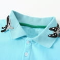 thumbnail image 5 of WOLLED Toddler Boys Short Sleeves T-Shirt Kids Summer Lapel Button Cotton Tee Shirt Baby Casual Cartoon Shirt Blouses for 1-8Y, 5 of 10