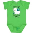 thumbnail image 3 of Inktastic This Llama Loves His Mama with Blue Hearts Boys Baby Bodysuit, 3 of 5