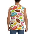 thumbnail image 4 of Balery Color Donut Men's Sleeveless Muscle Shirts Workout Tank Top, Moisture Wicking, Odor Protection-Large, 4 of 8