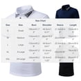 thumbnail image 3 of VEKDONE Men's Golf Shirt Casual Short Sleeve Button Up Collared T-Shirt with Leopard Print Trim Summer Business Work Shirts Black L, 3 of 9
