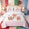 thumbnail image 2 of Manfei Christmas Farmhouse Nutcracker Quilt King,Colorful Winter Snow Theme King Coverlet Set,3pcs,1 Bedspread and 2 Pillowcases, 2 of 7
