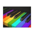 thumbnail image 2 of Piano Keys In Rainbow Music Lover's Delight Piano Keyboard Canvas Wall Art for Home Decor Ready-to-Hang, 2 of 18