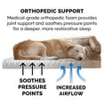 thumbnail image 6 of FurHaven Pet Products Plush & Velvet Comfy Couch Orthopedic Sofa-Style Pet Bed for Dogs & Cats - Almondine, Jumbo, 6 of 12