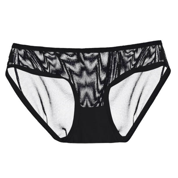 Panties For Womens Low Waist Sheer Mesh Cute Seamless Underwear Women ...