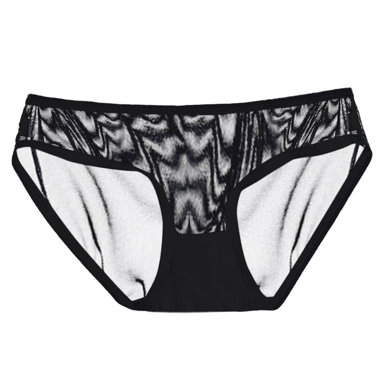Frehsky underwear women Womens Low Waist Sheer Mesh Briefs Cute Seamless  Panties For Women Hot Pink