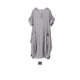 thumbnail image 3 of Qarigey Vestido suelto femenino manga corta primavera verano cuello Irregular Casual Color sólido vestidos hasta la rodilla Vestidos Gris METRO, 3 of 5