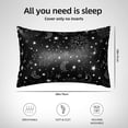 thumbnail image 6 of Disketp Space Galaxy Satin Pillowcase For Hair And Skin - Satin Pillow Cases Standard Size 20x30 Inches With Zipper,Gifts For Women Men, 6 of 8