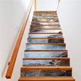 thumbnail image 3 of uds./13 uds. Pegatinas para escaleras con paisajes de cascada, decoración para escaleras, calcomanías autoadhesivas de vinilo para tapicería de escaleras, papel tapiz 3D, 3 of 5