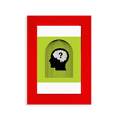 thumbnail image 1 of Cadre Photo Rouge pour Affichage d'Image en Confinement, 1 of 4