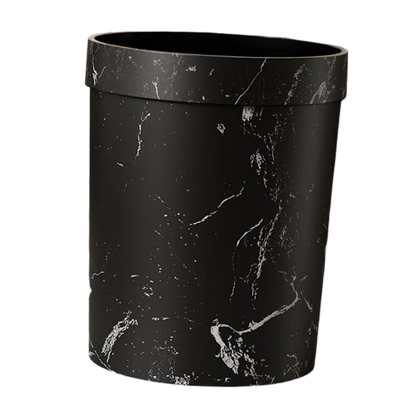 Basura Dash Can, Hogar, Basura Redonda, Contenedor de Basura, Bote de Basura para Negro