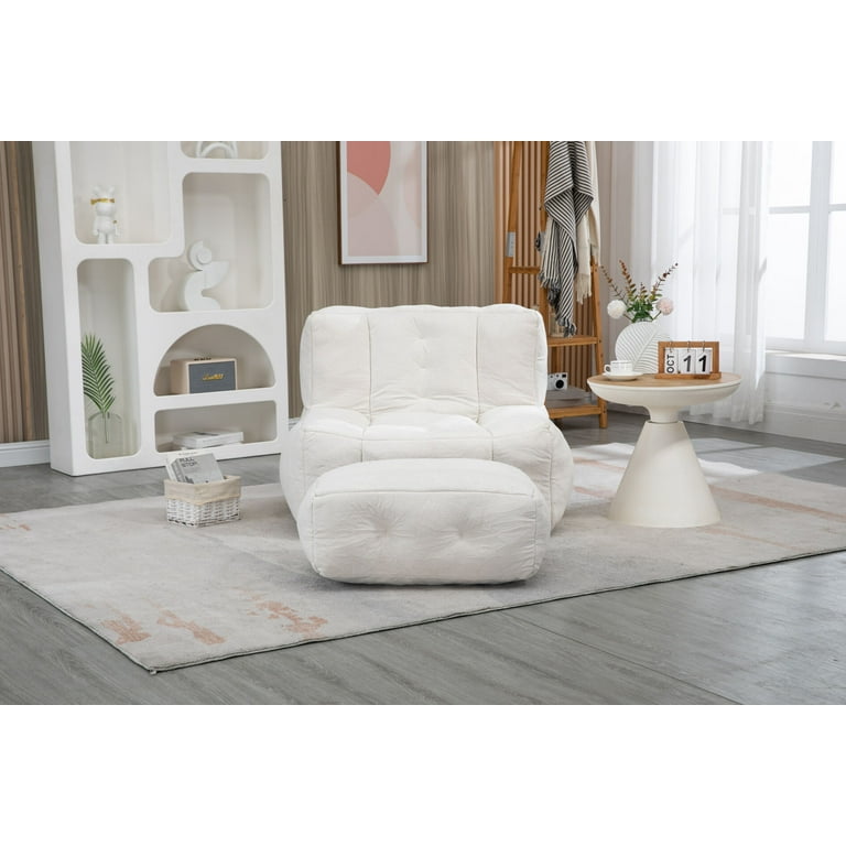 Comfortable Expanding Lazy Sofa Pouf Stuffing Living Room Bean Bag Cloud  Luxury Sillas Para Sala De Estar Sofa Set Furniture