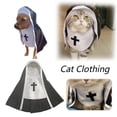 thumbnail image 3 of QHUDLV Pet Halloween Costumes Nun Cloak For Small Pet Cosplay Dress Pet Clothes H4U7 Gift Kitten Accessoties Funny Puppy, 3 of 5