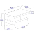 thumbnail image 5 of ALFI brand ABTPP66-BG Brushed Gold PVD Stainless Steel Toilet Paper Holder with Shelf, 5 of 5
