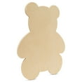 thumbnail image 2 of Teddy Bear Wood Cutouts 6-inch, Pack of 10 Wooden Crafts to Paint, Wooden Cutouts for Crafts, by Woodpeckers, 2 of 5