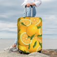 thumbnail image 3 of Lsque Yellow Limes Printed Luggage Cover, Travel Luggage Protector,Scratch and Dirt Resistant, Fits 18-32 Inch Luggage - Large, 3 of 9