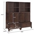 thumbnail image 4 of Amelia Six Piece Modular Storage Set in Brown Wood, 4 of 7