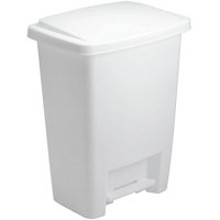 Rubbermaid, Step-on Trash Can, 8.3 gal, Plastic, White