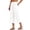 White, variant on Clossjun Women's Wide Leg Capri Pants Cropped Palazzo Summer Beach Vacation Casual Pants with Pockets