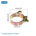 thumbnail image 2 of Unique Bargains 4Pack T-Bolt Hose Clamps, 52-55mm/2.05'-2.17' ID Range, Iron Radiator Hose Clamp Intake Clamp, 2 of 4
